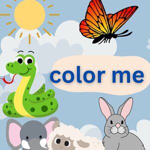 DIGITAL COLOR ME BOOK FOR KIDS